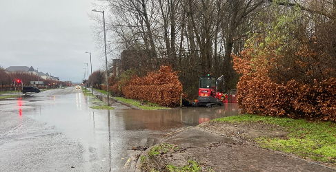 King's Inch Road Sewer Burst