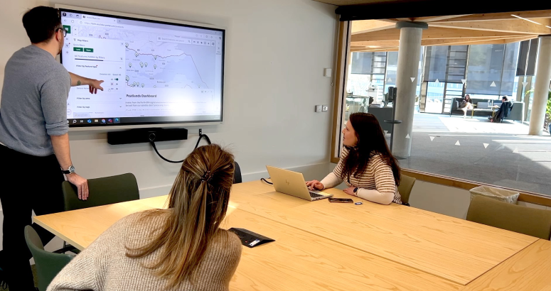 Data scientists analyse the collected data at the University of Stirling