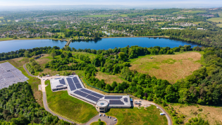 The new solar PV scheme at Milngavie water treatment works