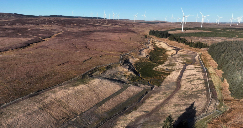 Thousands of native trees have been planted on Scottish Water land at the now decommissioned Dunside Reservoir