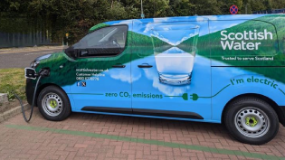 One of Scottish Water's EV vans